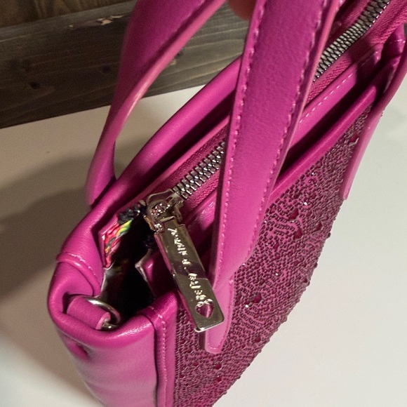 Betsey Johnson Fuchsia Mini Bag - Picture 4 of 6